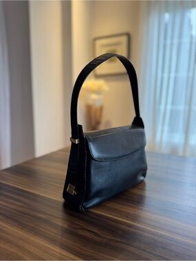 Vintage Sac Due Fratelli Cuir Noir / Vintage Black Leather Due Fratelli Bag